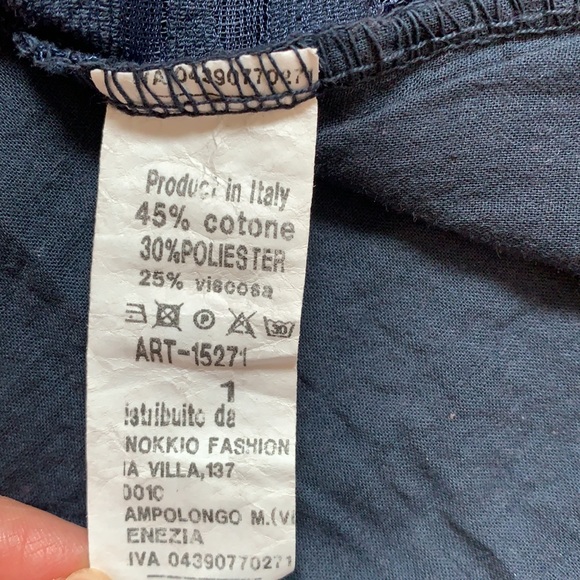 Pinokkio Button Back Navy Lace Blouse - Picture 7 of 8